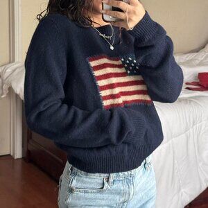 THE LIMITED Women's Navy and Blue Jumper